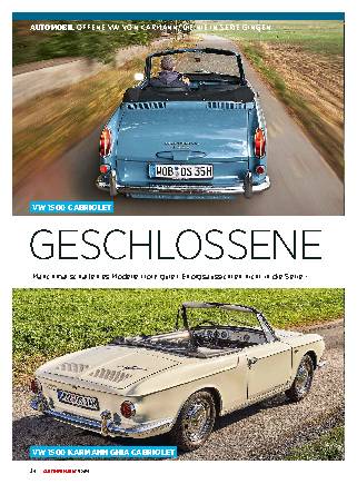 Offene VW von Karmann, die nie in Serie gingen