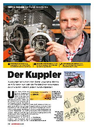 Motorrad Kupplung reparieren