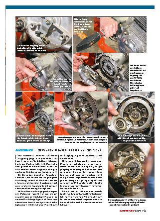 Motorrad Kupplung reparieren