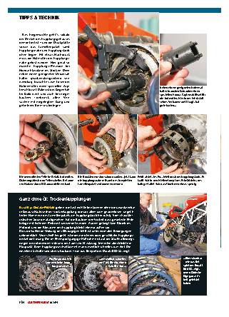 Motorrad Kupplung reparieren