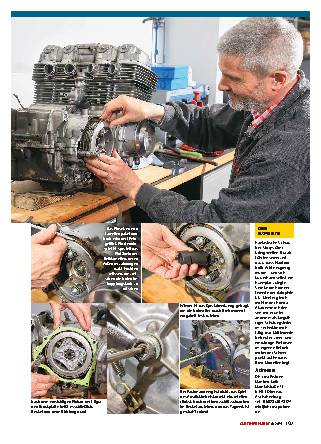 Motorrad Kupplung reparieren