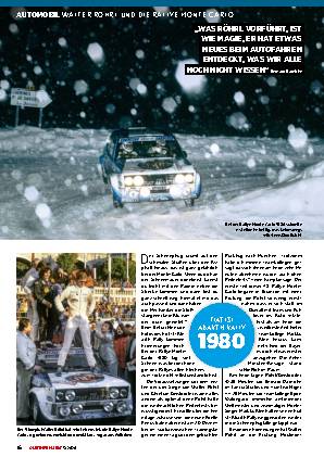 Walter Röhrl und die Rallye Monte-Carlo