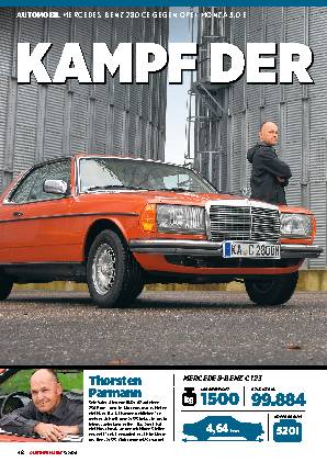 Mercedes-Benz 280 CE gegen Opel Monza 3.0 E
