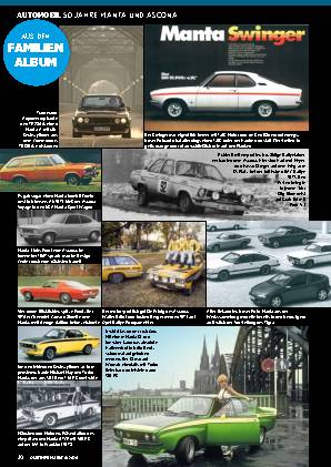 50 Jahre Manta und Ascona