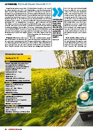 Restaurierung Panhard PL 17