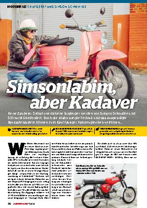 Kaufberatung Simson Schwalbe