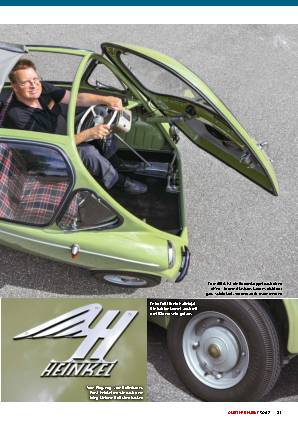 Umstieg vom Fünfer-BMW in die Heinkel Kabine