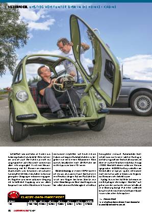 Umstieg vom Fünfer-BMW in die Heinkel Kabine