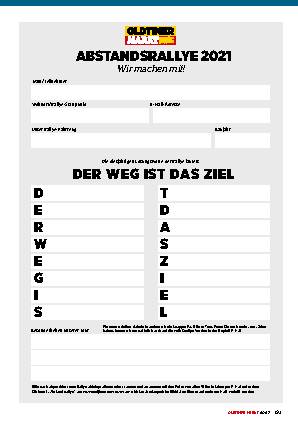 Abstandsrallye 2021