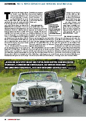 Rolls-Royce Corniche und Mercedes-Benz 280 SE 3.5