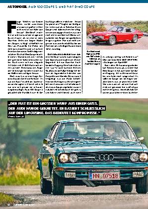Audi 100 Coupé S und Fiat Dino Coupé Auto
