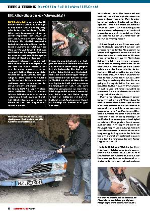 Einmotten für den Winterschlaf