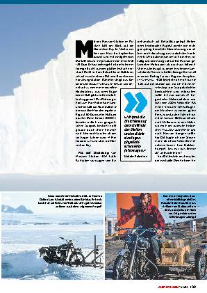 Motorräder in der Antarktis