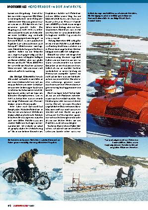 Motorräder in der Antarktis