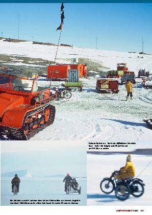 Motorräder in der Antarktis