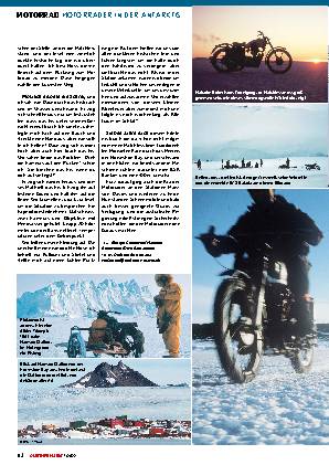 Motorräder in der Antarktis