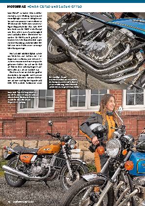 Honda CB 750 und Suzuki GT 750