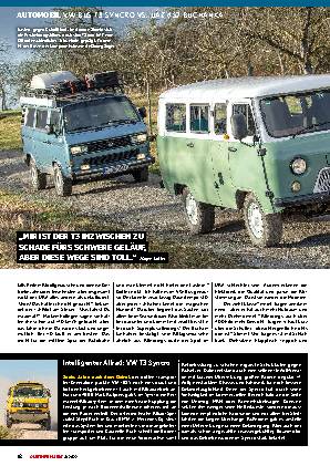 VW Bus T3 Syncro vs. UAZ 452 Buchanka