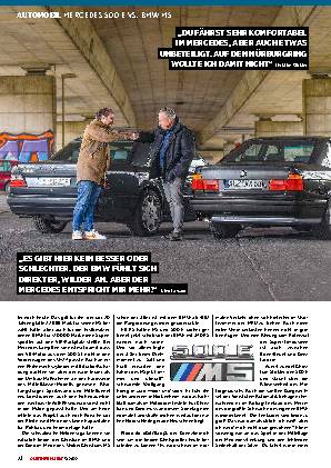 Mercedes 500 E vs. BMW M5