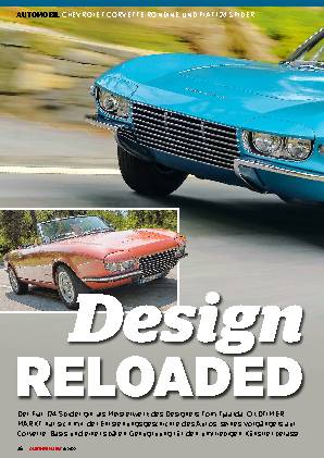 Chevrolet Corvette Rondine und Fiat 124 Spider