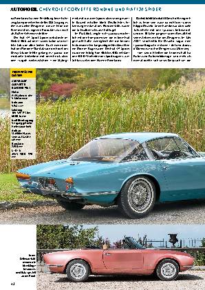 Chevrolet Corvette Rondine und Fiat 124 Spider