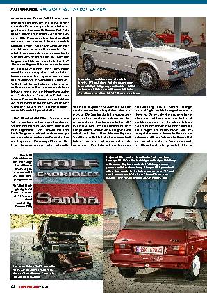 VW Golf vs. Talbot Samba