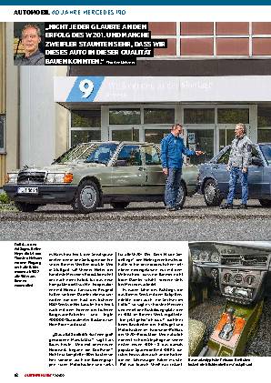 40 Jahre Mercedes 190