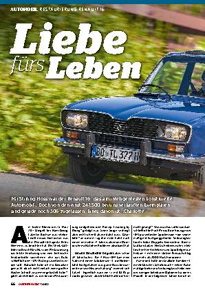 Restaurierung Renault 16