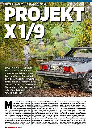 Heimweg im Fiat X1/9 Bertone
