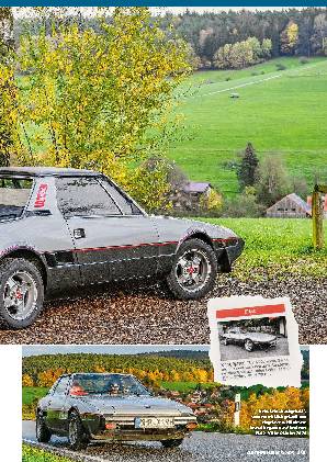Heimweg im Fiat X1/9 Bertone
