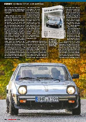 Heimweg im Fiat X1/9 Bertone