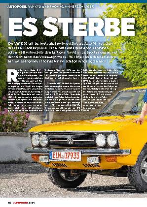 VW K70 und Thomas Ammerschläger