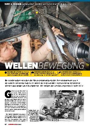 Umbau auf Homokinetische Antriebswelle