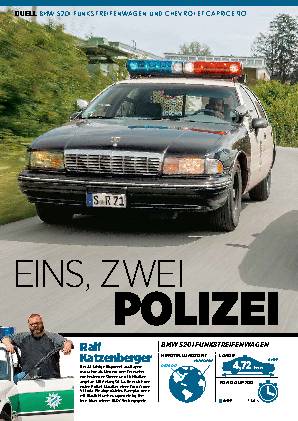 BMW 520I Funkstreifenwagen und Chevrolet Caprice 9C1