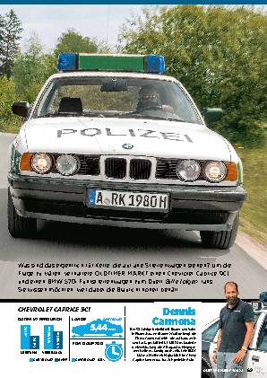 BMW 520I Funkstreifenwagen und Chevrolet Caprice 9C1