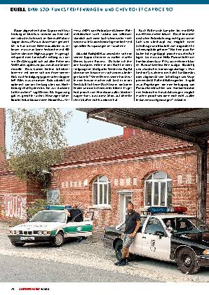 BMW 520I Funkstreifenwagen und Chevrolet Caprice 9C1