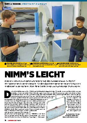 Arbeiten mit Aluminium