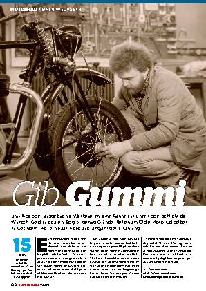 Motorrad - Reifen wechsel