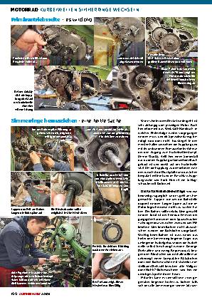 Motorrad Kurbelwellen-Simmerringe wechseln