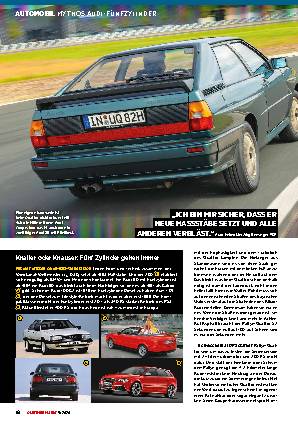 Mythos Audi-Fünfzylinder