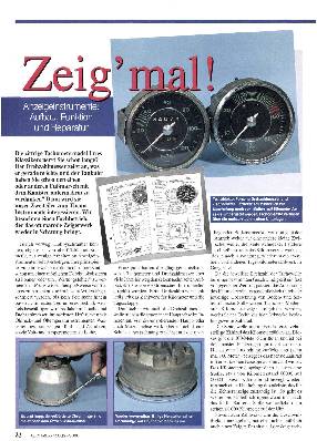 Anzeigeinstrumente überholen, Teil 1