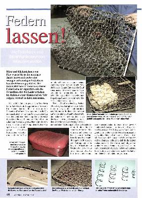 Federkerne bei Sitzen und Rückenlehnen