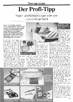 Papier- und Korkdichtungen