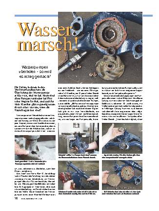 Wasserpumpen überholen
