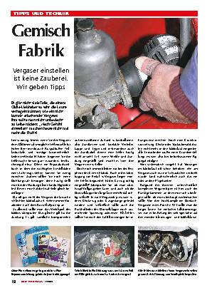 Vergaser einstellen