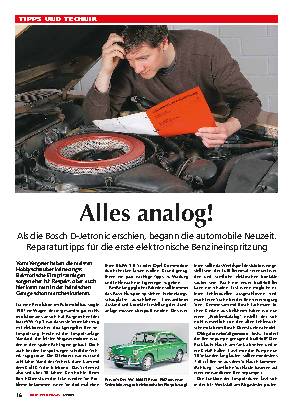 Einspritzanlagenkunde, Teil 1: D-Jetronic