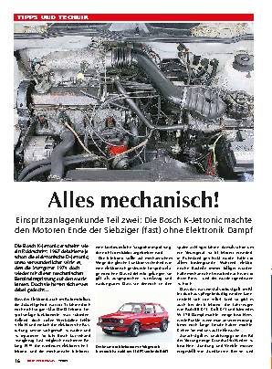 Einspritzanlagenkunde, Teil 2: Bosch K-Jetronic