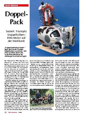 Triumph Doppelkolben-BDG-Motor