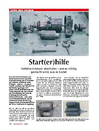 Anlasser überholen