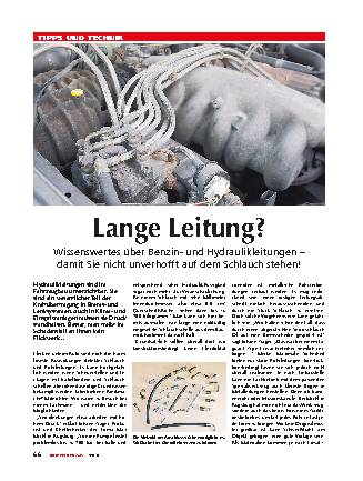 Benzin- und Hydraulikleitungen